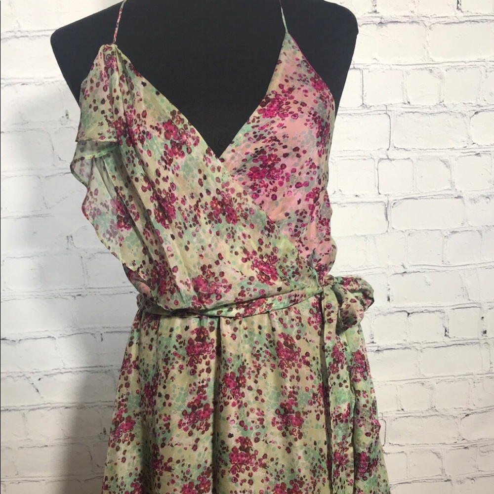 Alexia Admor Silk Chiffon Halter Dress
